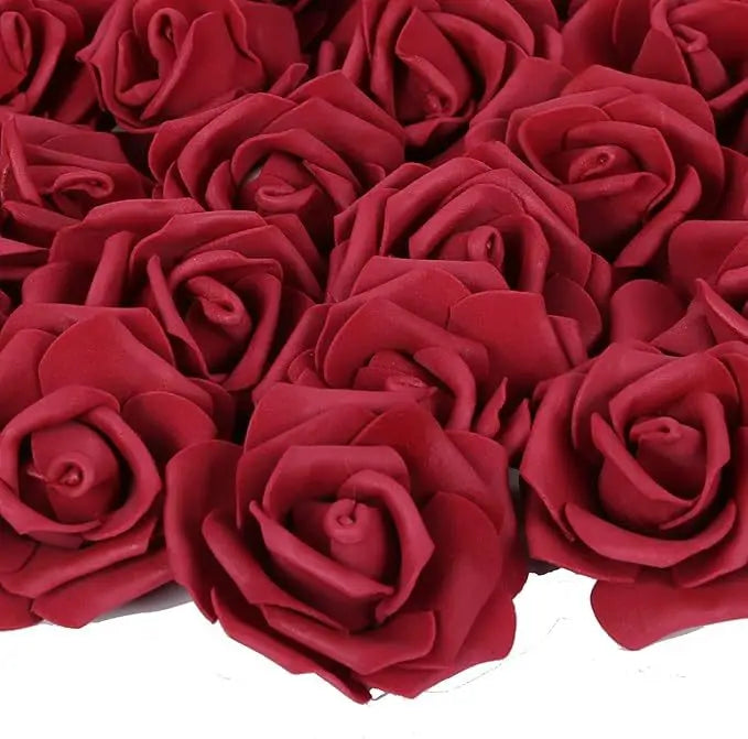 7,6 cm flores rosas artificiales