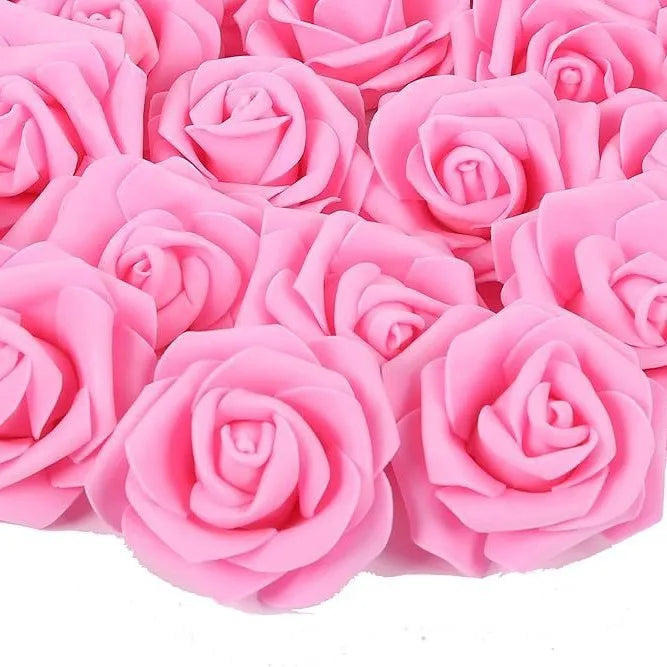 7,6 cm flores rosas artificiales