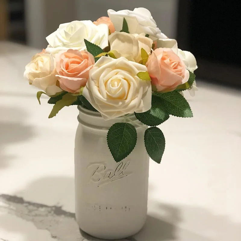 rosas artificiales de espuma