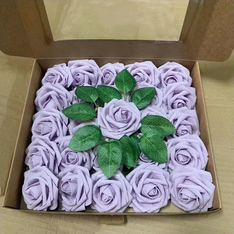 rosas artificiales de espuma
