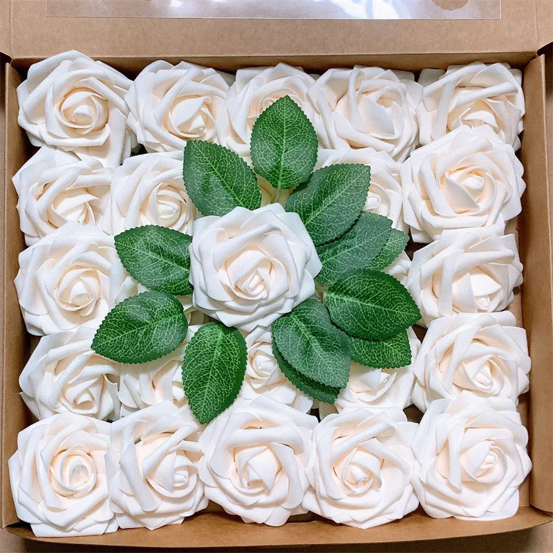 rosas artificiales de espuma