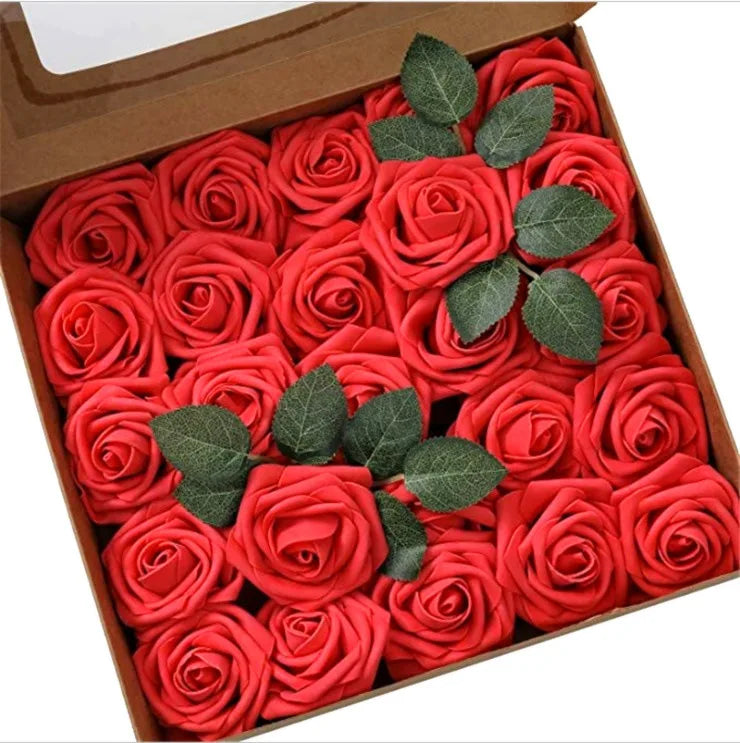 rosas artificiales de espuma