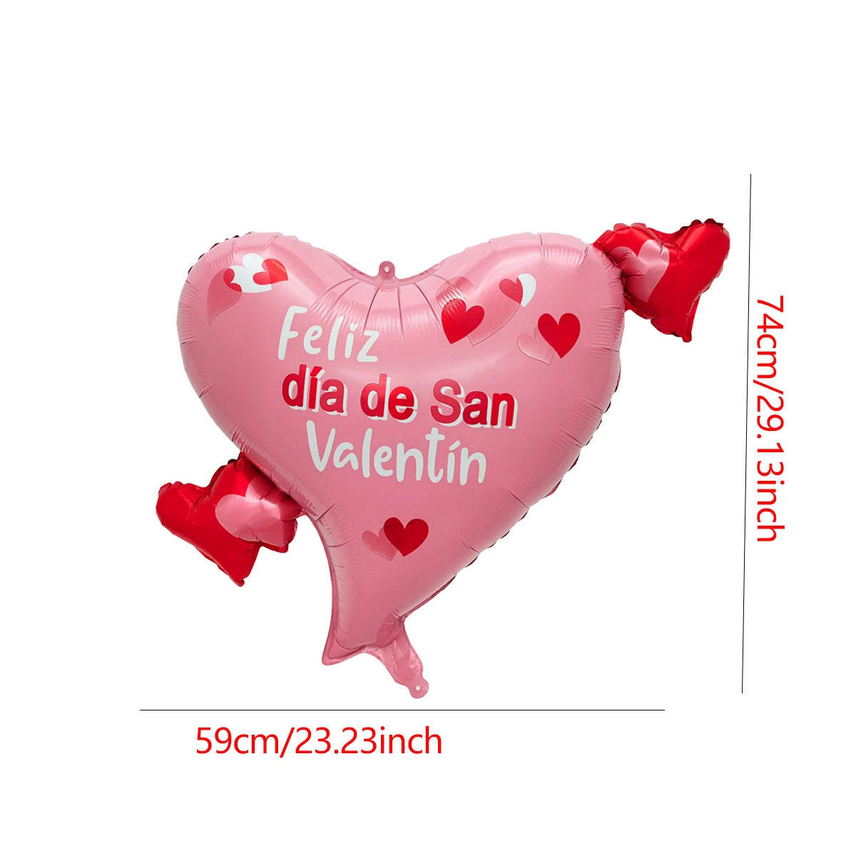 10 Uds. Globos de aluminio de corazón