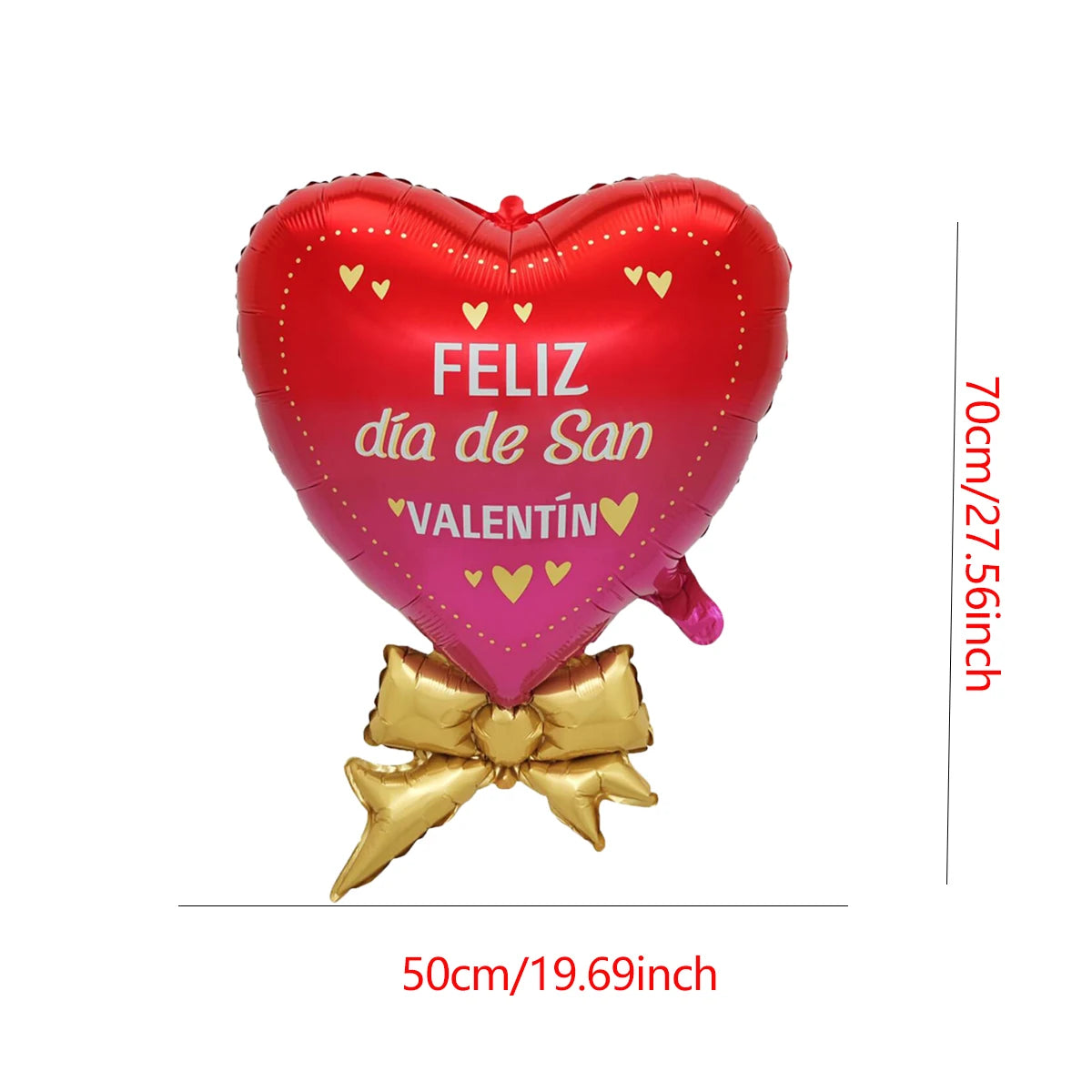 10 Uds. Globos de aluminio de corazón