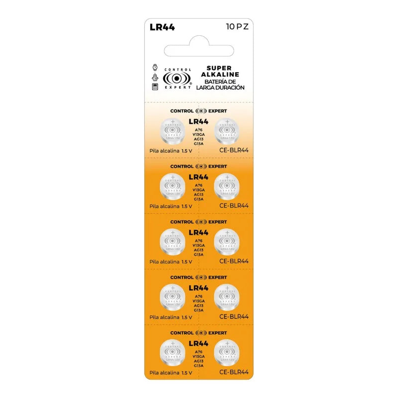 10 pilas tipo botón Baterías Lr44 Ag13 1.5v Reloj