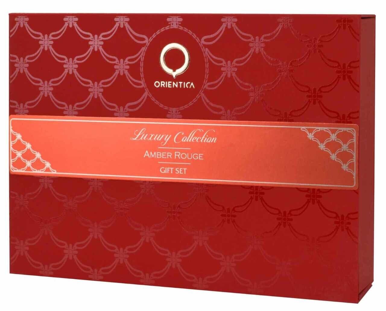 Orientica: Amber Rouge EDP 80ML + Miniatura 7.5ML +  Miniatura  X2 10ML  EDP Set Unisex  80ML