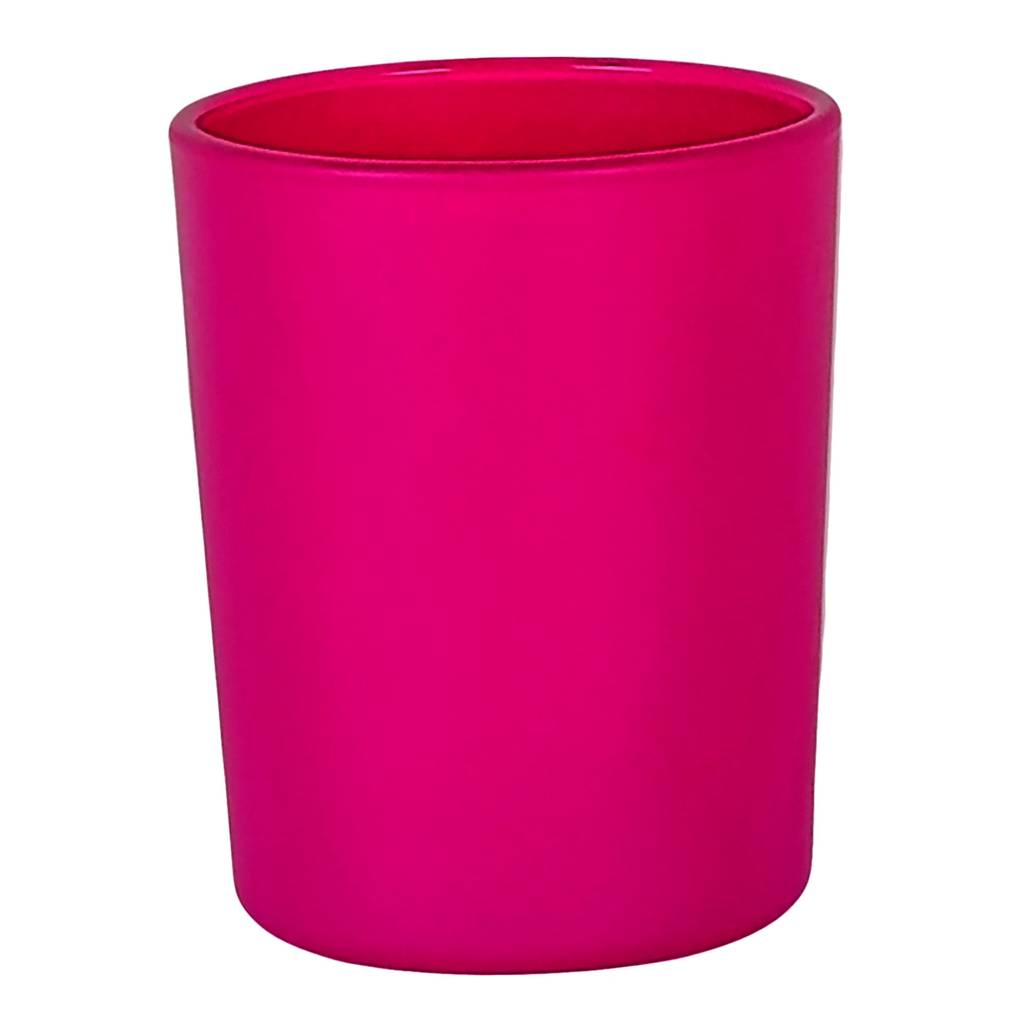 100ml - Mónaco Vaso de vidrio para velas - Frasco Fucsia Mate