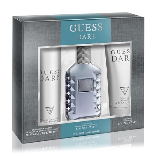 Guess: Guess Dare Men  EDT 100ML + Desodorante 226ML+ Shower Gel 200ML EDT Set De Caballero 100ML