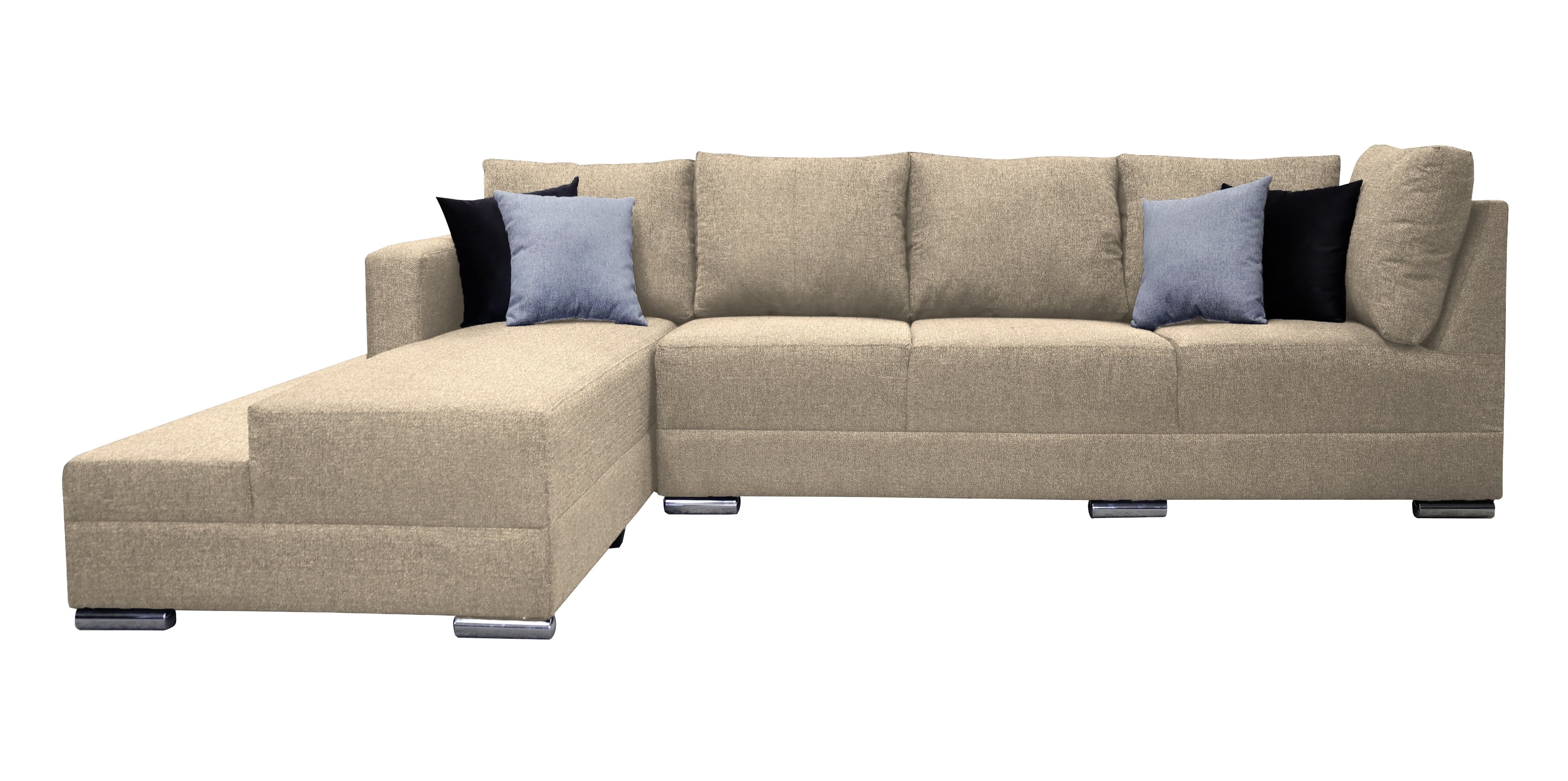 Sala esquinera EL BAZAR STORE Aquiles 260x200 cm Negro Moderna modular