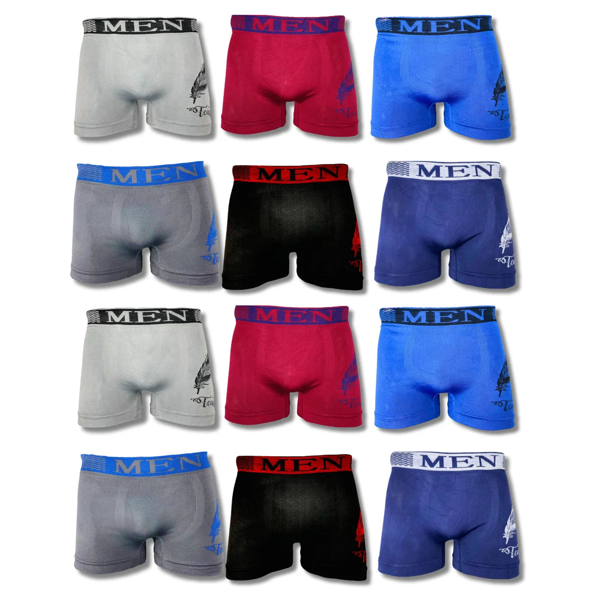 12 Piezas Boxer Caballero Mayoreo