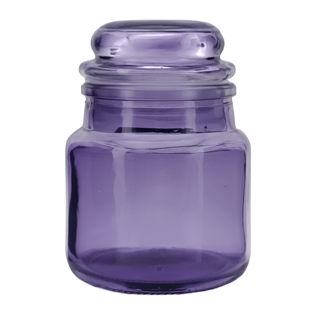 120ml – Siena Vaso Cilíndrico de Vidrio para Velas - Frasco Morado Transparente - Inspirado en Vasos de Yankee Candle ® – Transparente