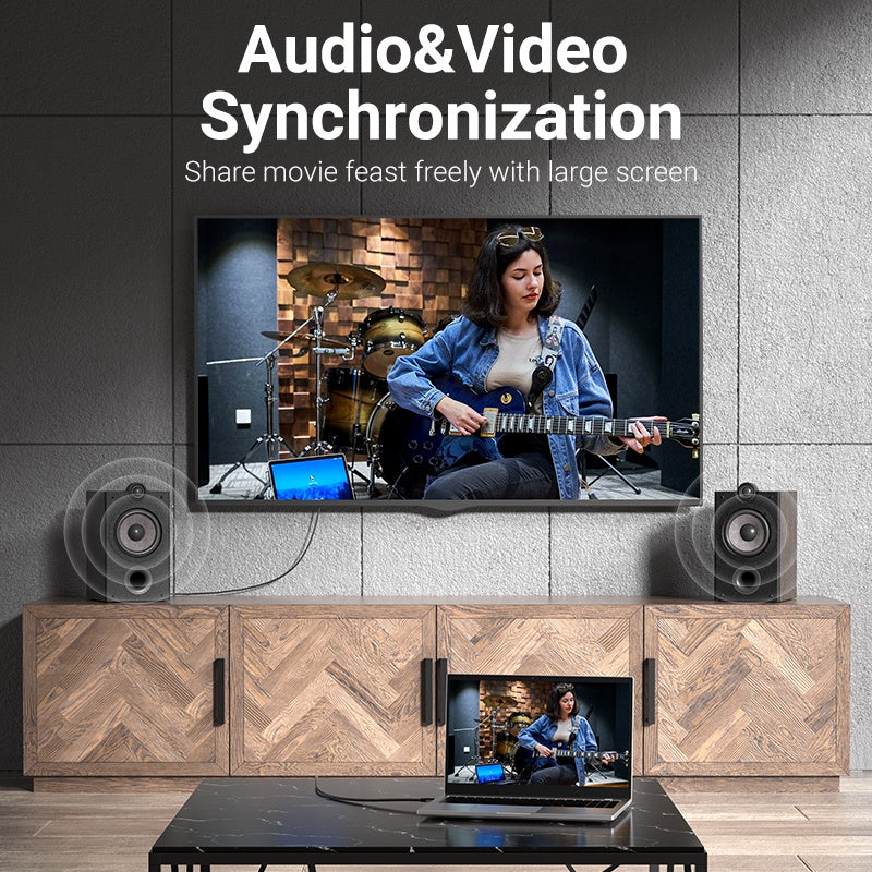 Vention Cable De Vención Soporte 4K Ultra Delgado HDMI 60Hz 18Gbps Macho A HD