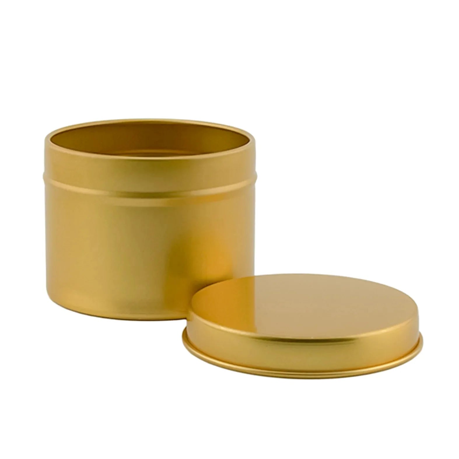125ml - Tokio Lata de Aluminio Recto para velas - Frasco Dorado