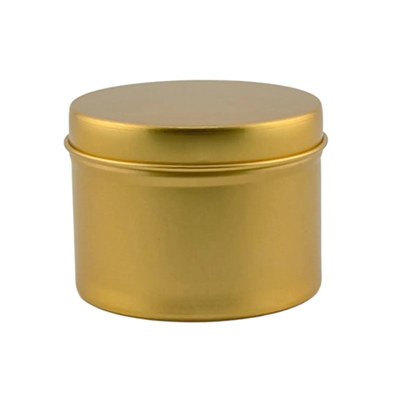 125ml - Tokio Lata de Aluminio Recto para velas - Frasco Dorado