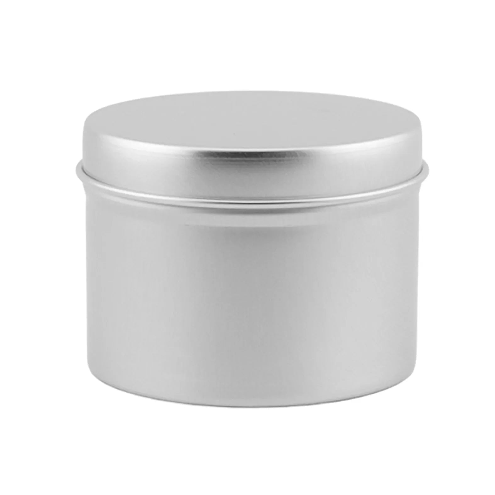 125ml - Tokio Lata de Aluminio Recto para velas - Frasco Plata
