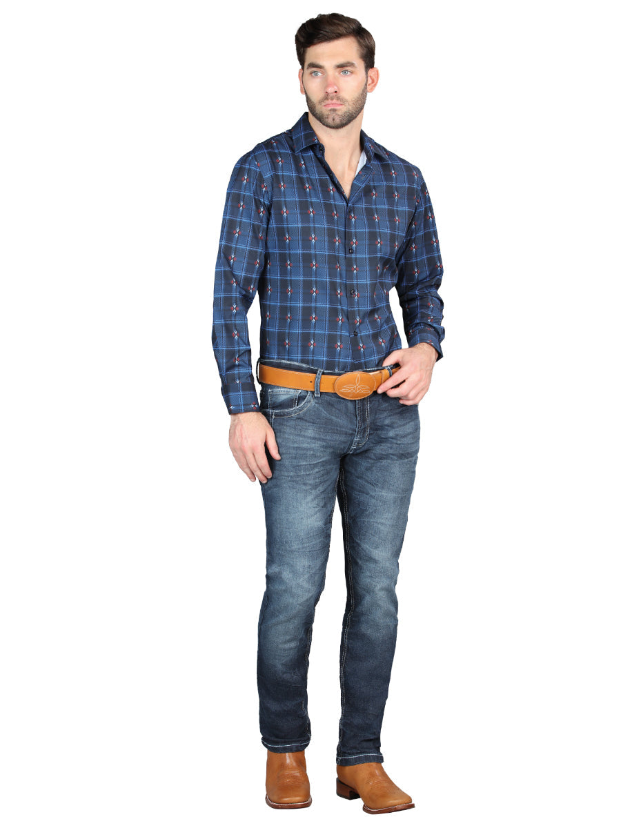 Pantalón de Mezclilla de Hombre El General en Mezclilla Color Azul Marino 126631