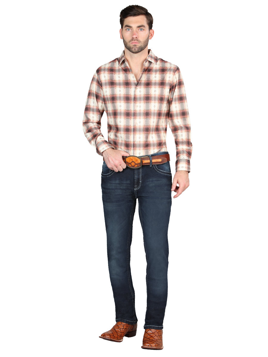Pantalón de Mezclilla de Hombre El General en Mezclilla Color Azul Marino 126633