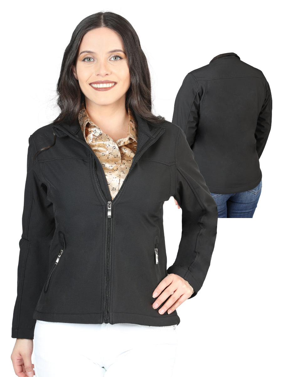 Chamarra de Mujer Centenario en 100% Poliéster Color Negro 127081