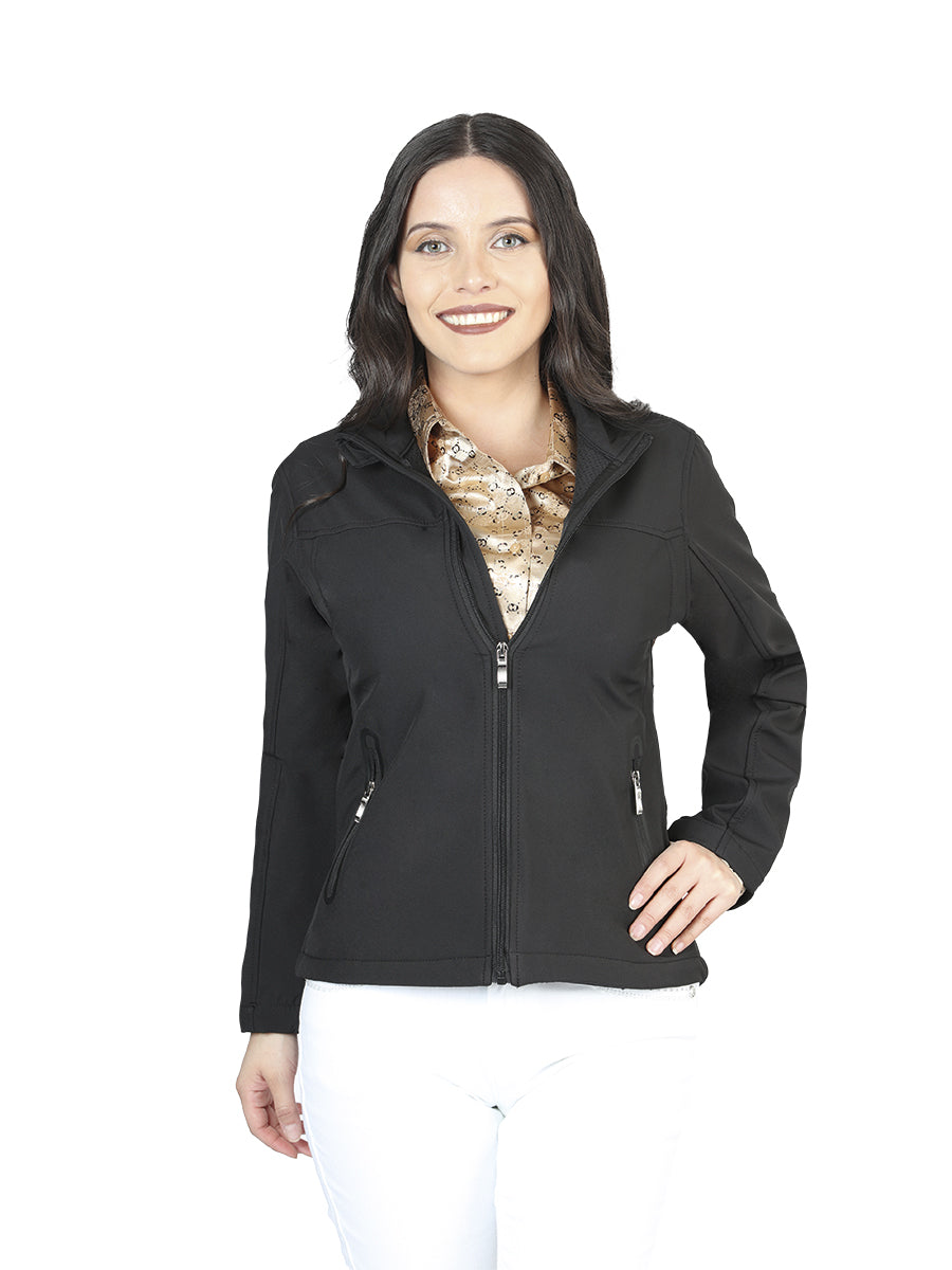 Chamarra de Mujer Centenario en 100% Poliéster Color Negro 127081