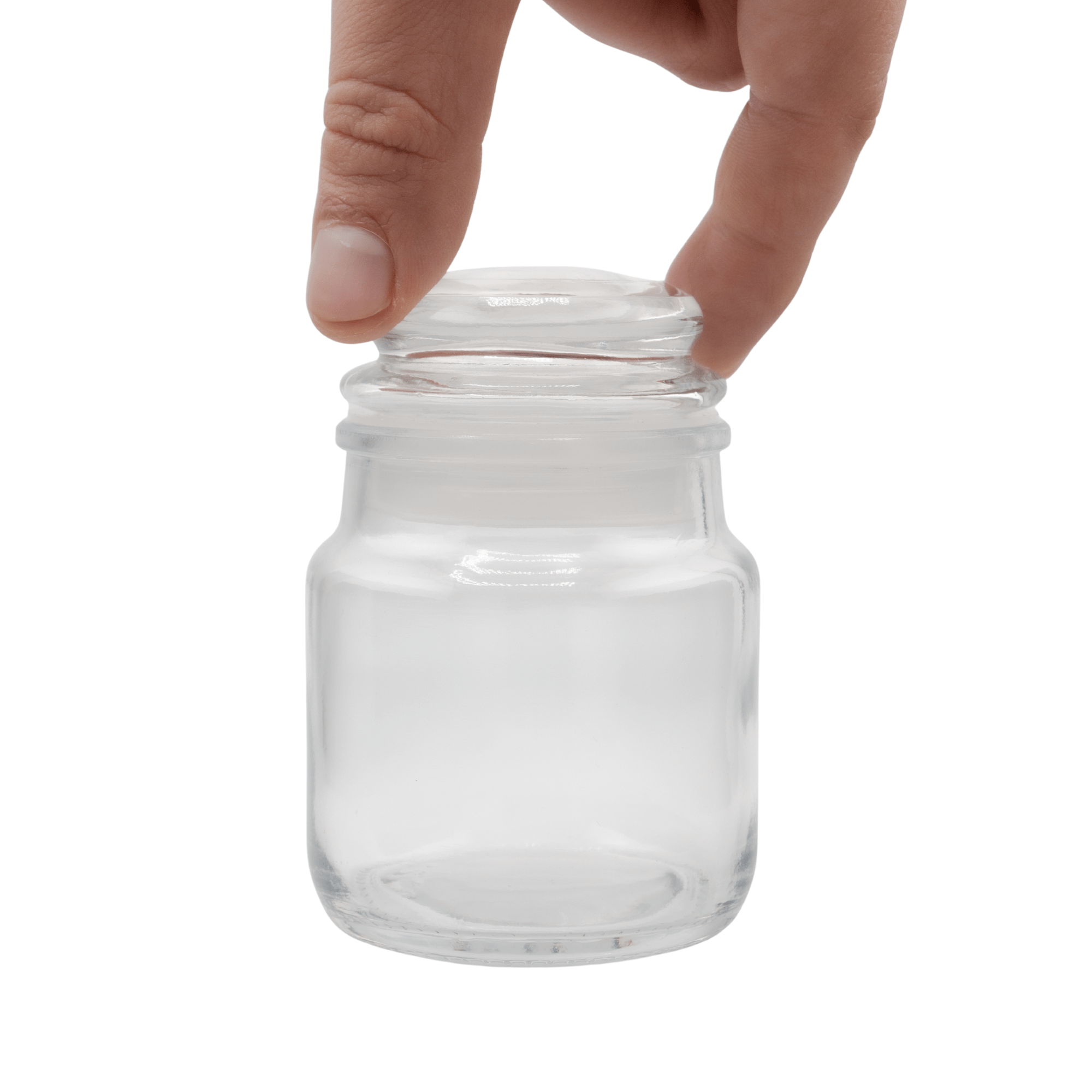 EOL - 130ml – Boston Vaso Cilíndrico de Vidrio para Velas - Inspidado en Vasos de Yankee Candle® – Frasco Transparente