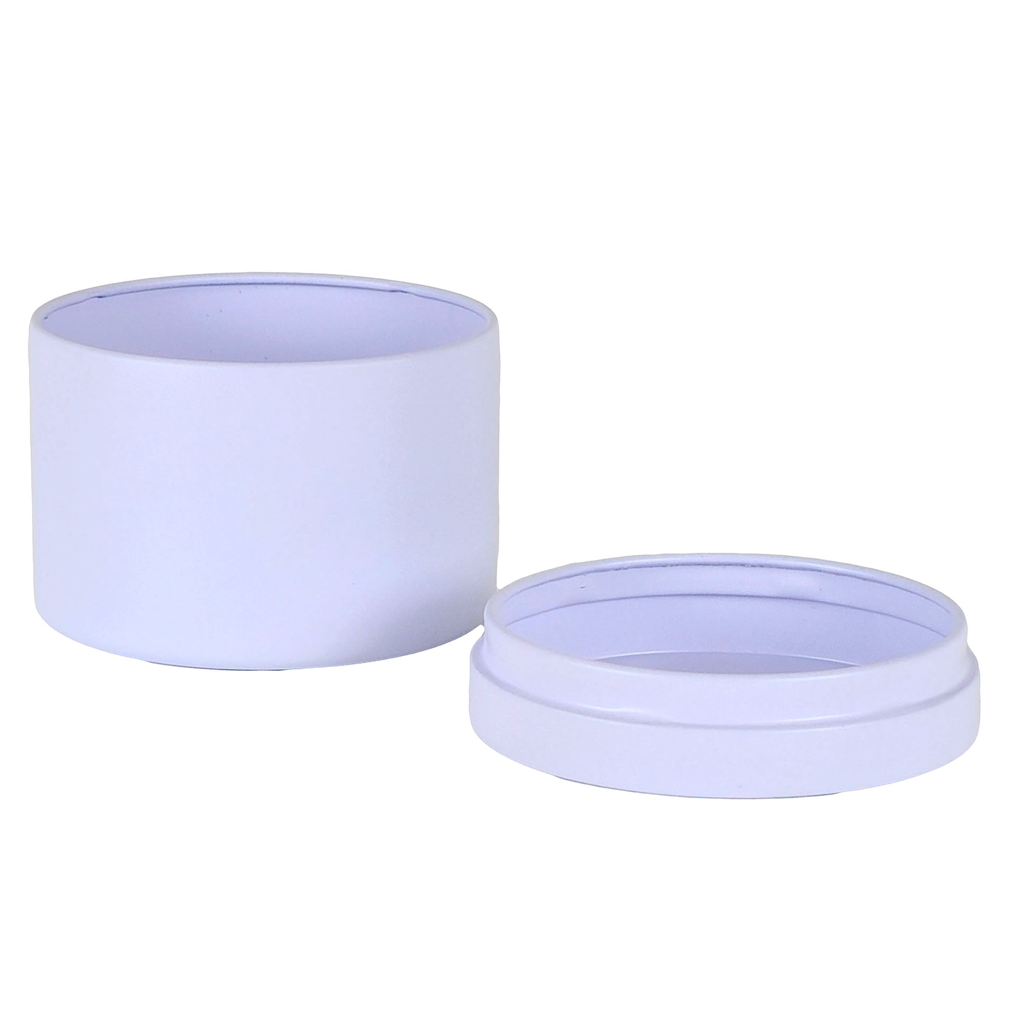 130ml - Tokio Lata de Aluminio Recto para velas - Frasco Blanco