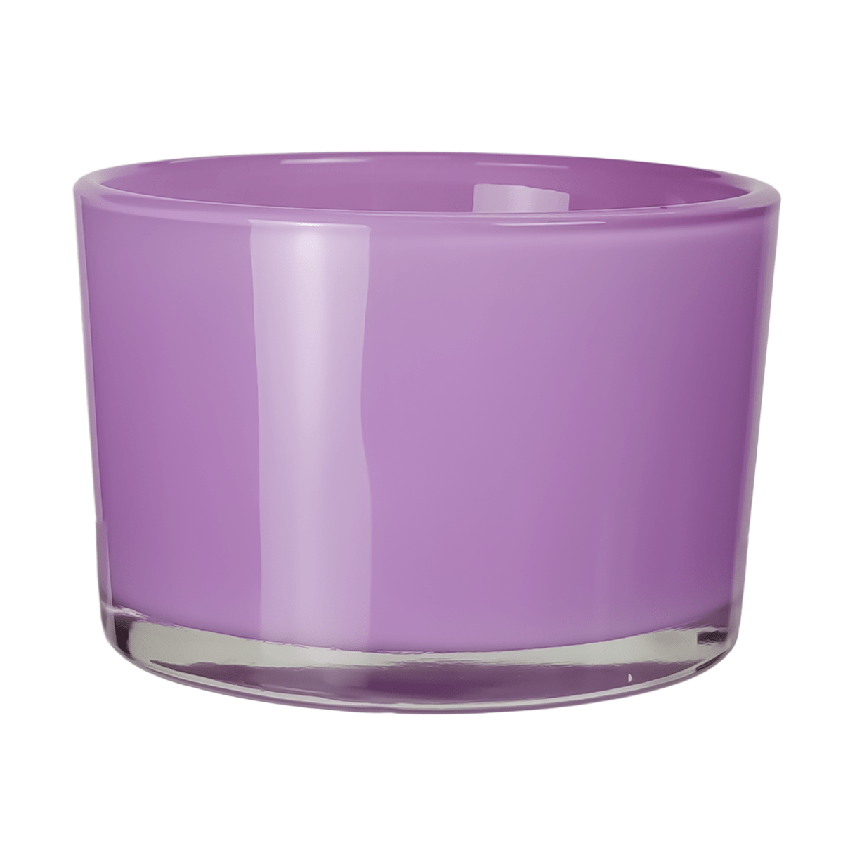 140ml - Mónaco Vaso de vidrio para velas - Frasco Morado Brillante