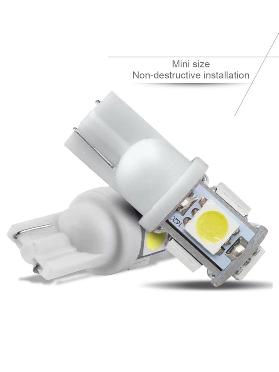Focos LED T10 tipo pellizco para coche o moto universales