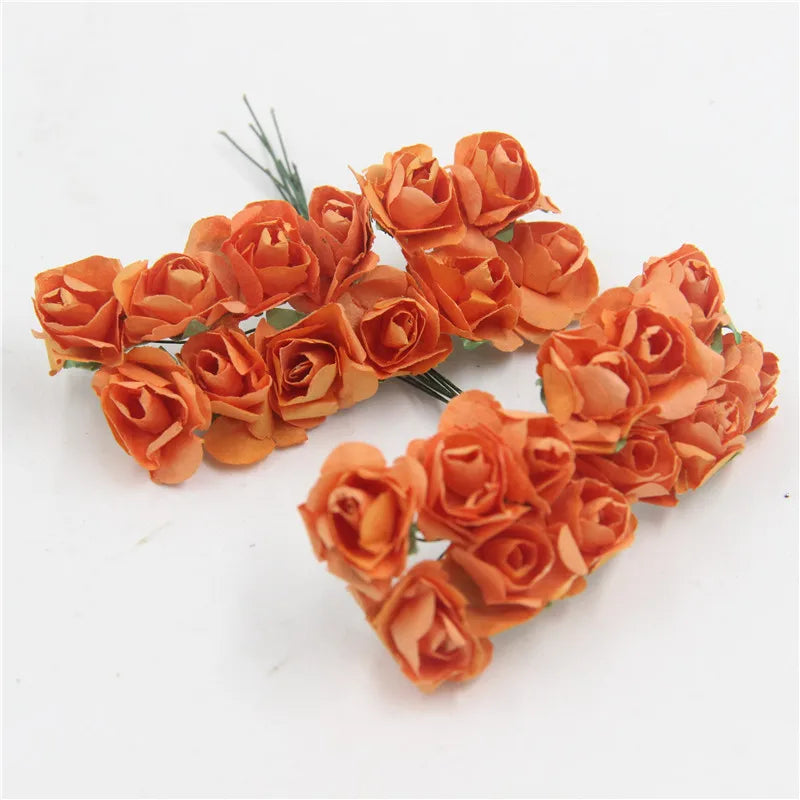 Mini ramo de rosas artificiales de papel