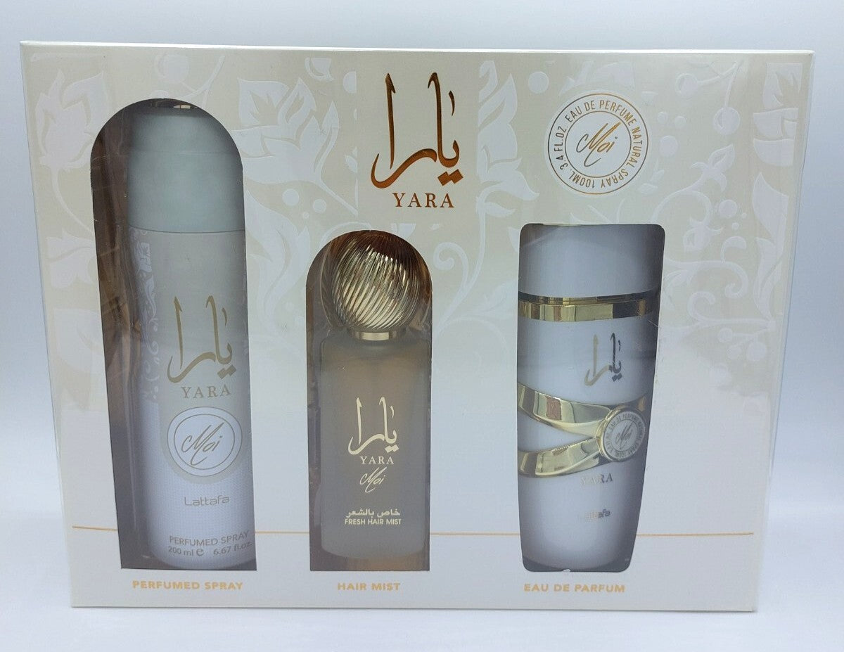 Yara Moi EDP 100ML + Perfume Spray 200ML + Hair Mist 50ML EDP Dama  100ML