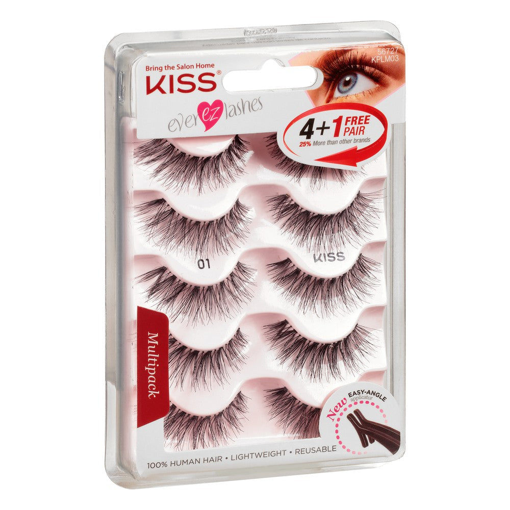 KISS EVER EZ LASHES #01 5 PARES
