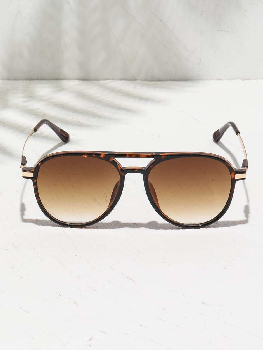 Gafas de moda estilo aviador retro negras