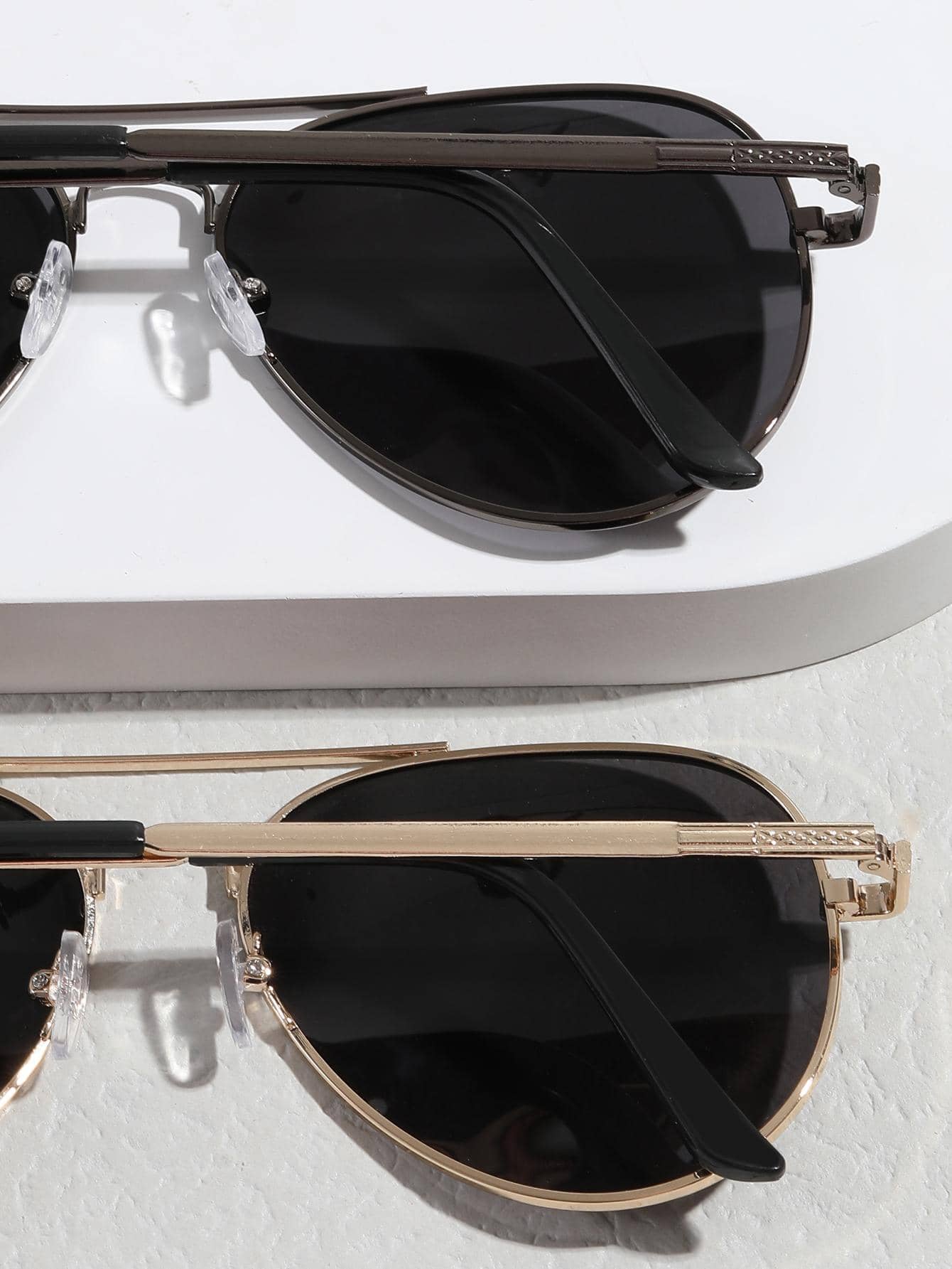 Gafas de estilo piloto de metal