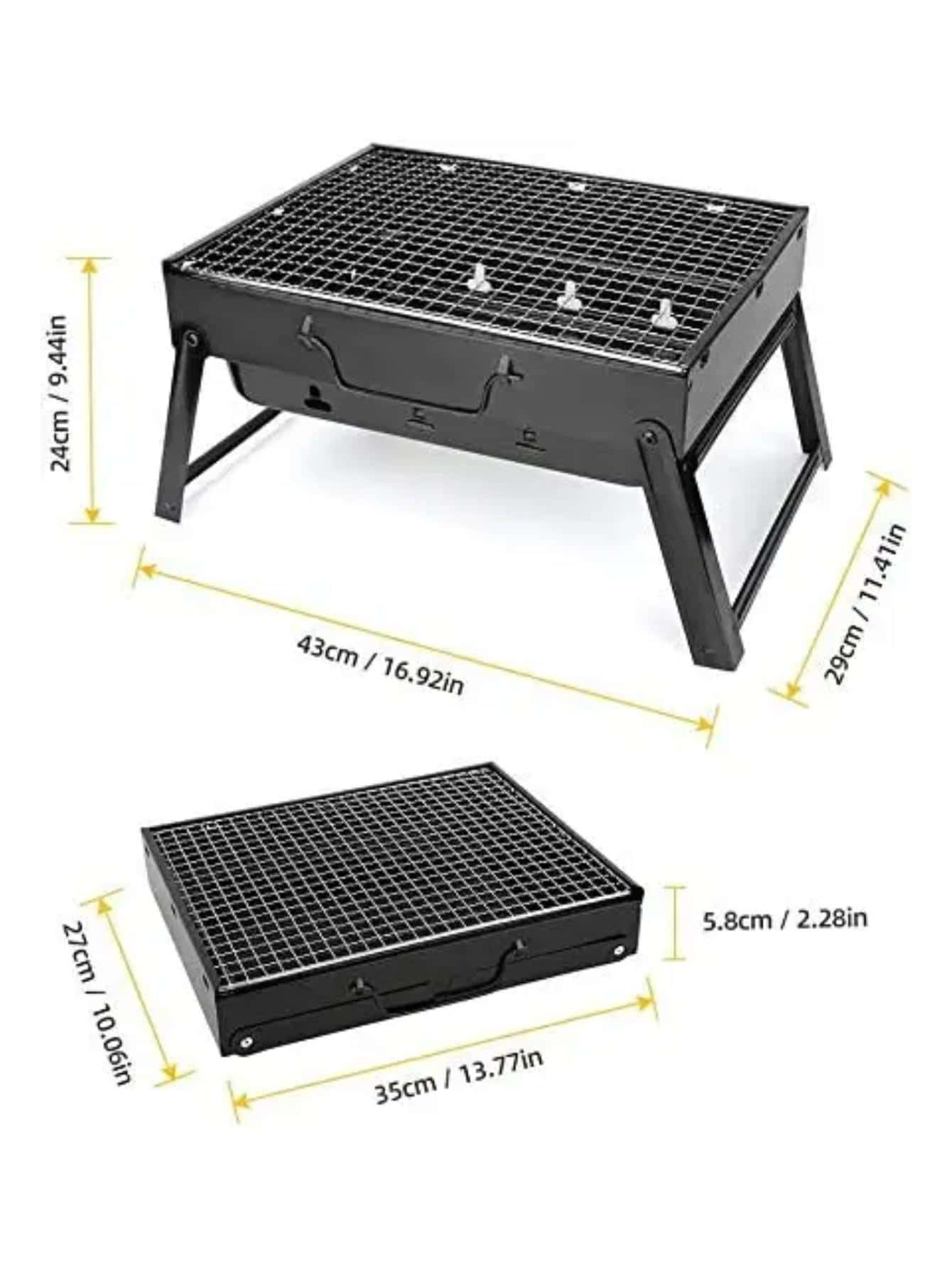 Asador Plegable Parrilla Portatil Asador Al Carbon Multiuso