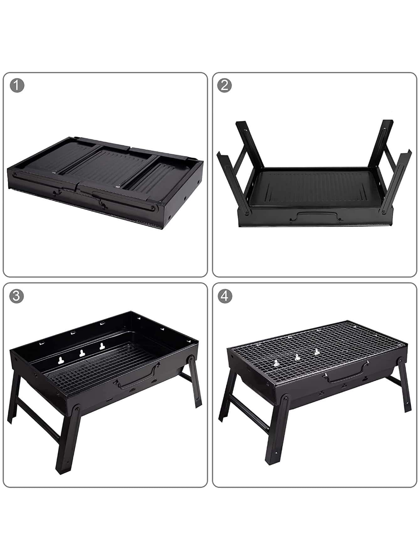 Asador Plegable Parrilla Portatil Asador Al Carbon Multiuso