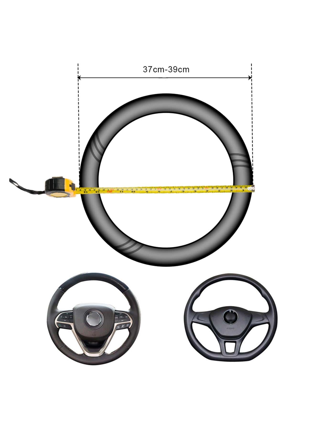 Funda protectora antideslizante para volante de automóvil