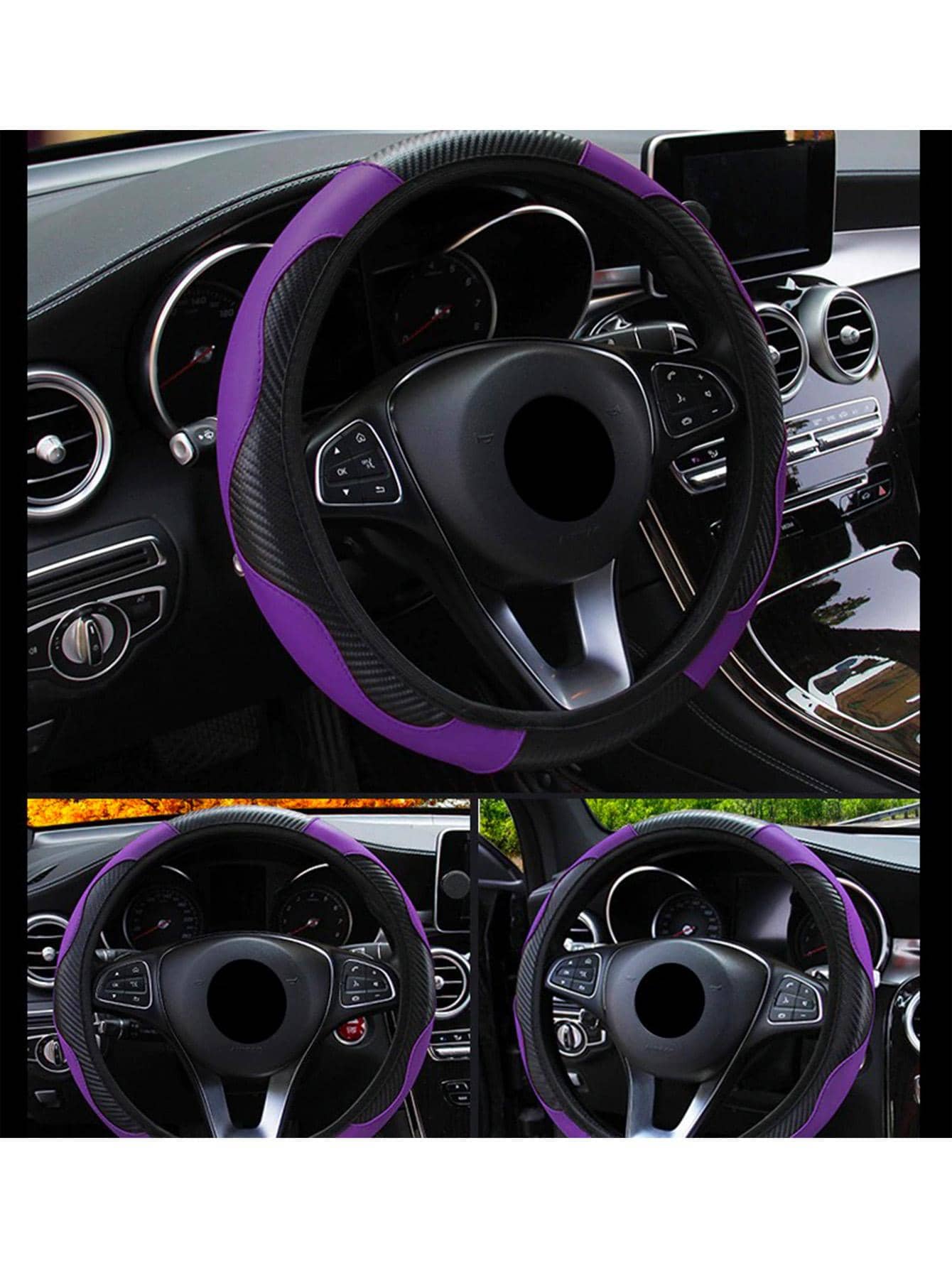 Funda protectora antideslizante para volante de automóvil