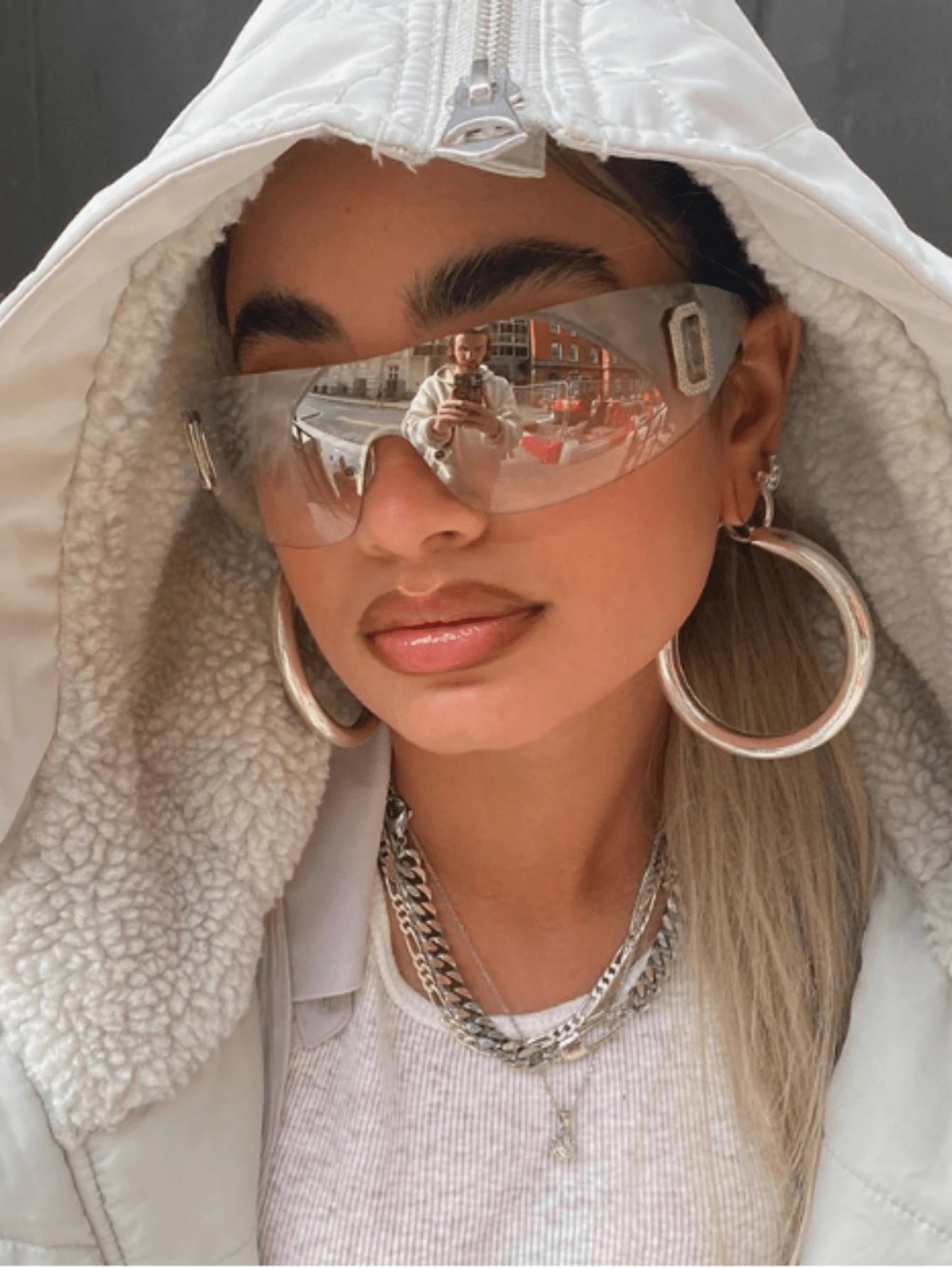 gafas cuadradas extragrandes