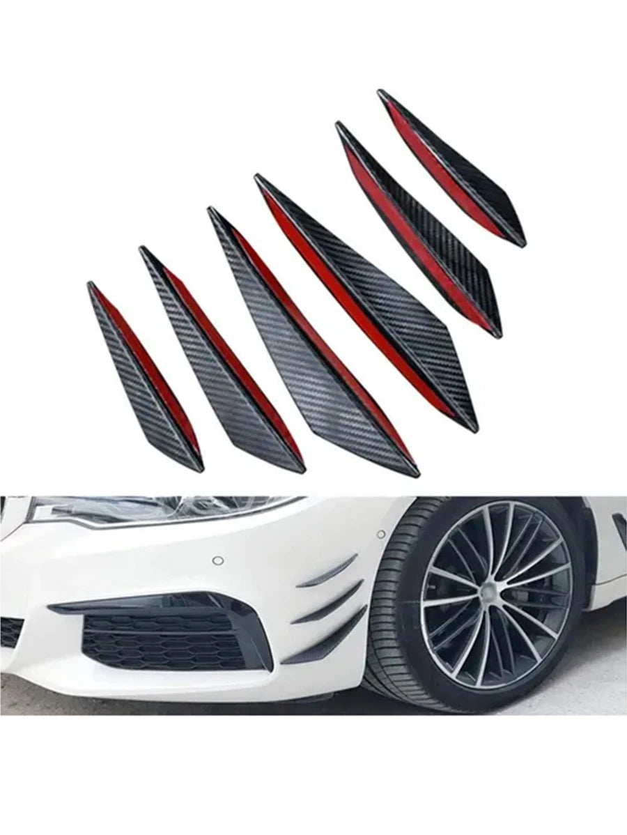 Aletillas Facia Canards Spoiler Bumper Universal 6 Piezas