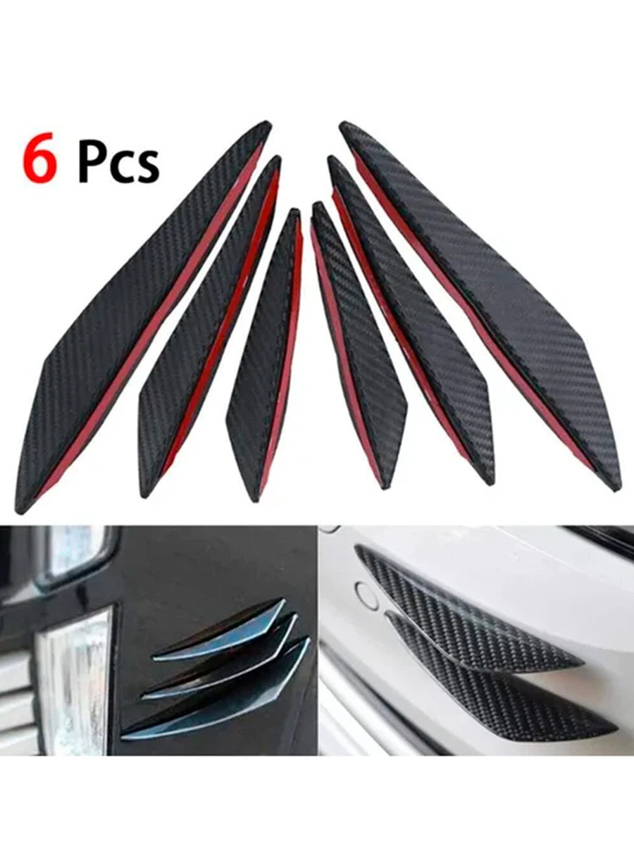Aletillas Facia Canards Spoiler Bumper Universal 6 Piezas