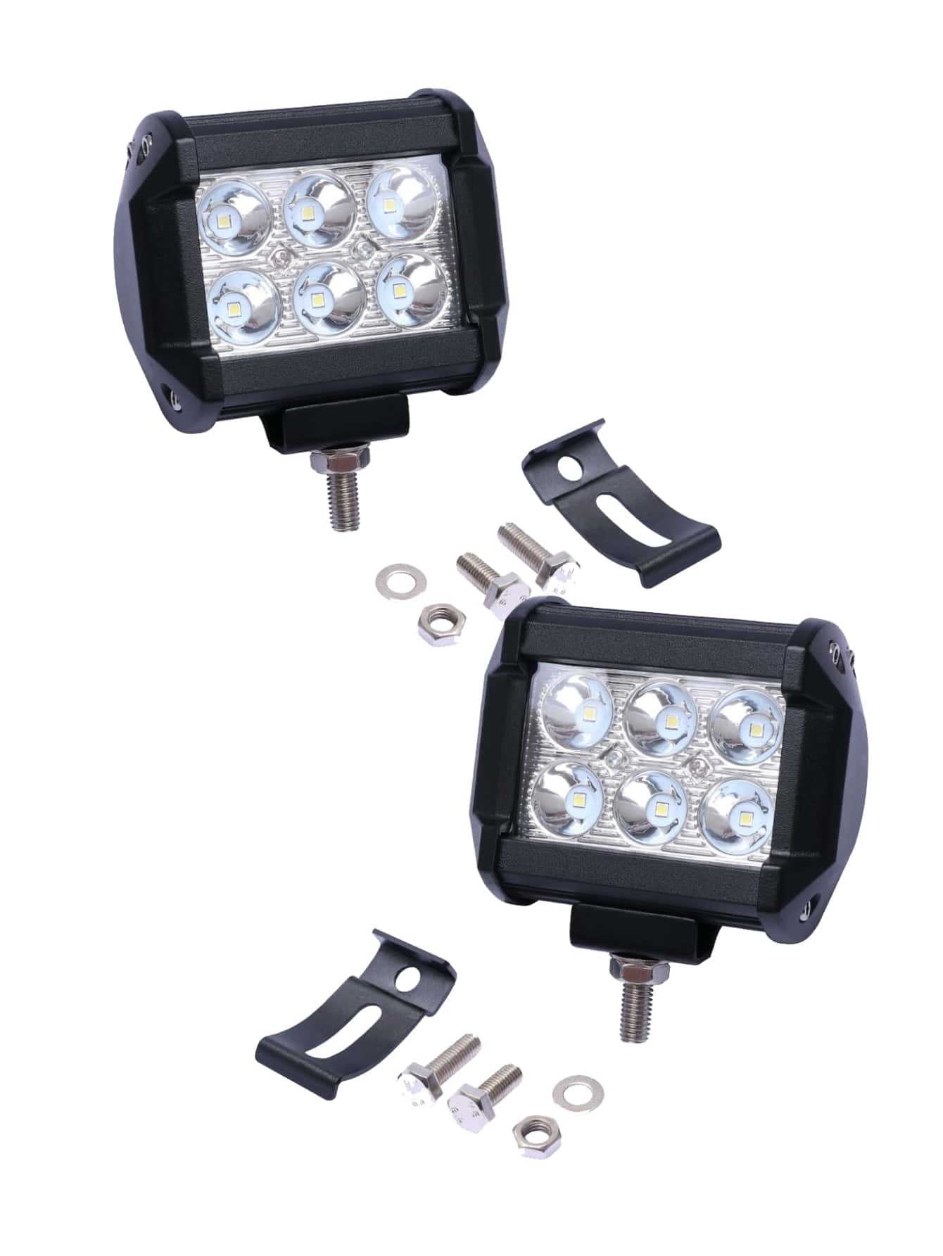 Faros luces delanteros cuadrados estroboscópico para vehiculos motocicleta
