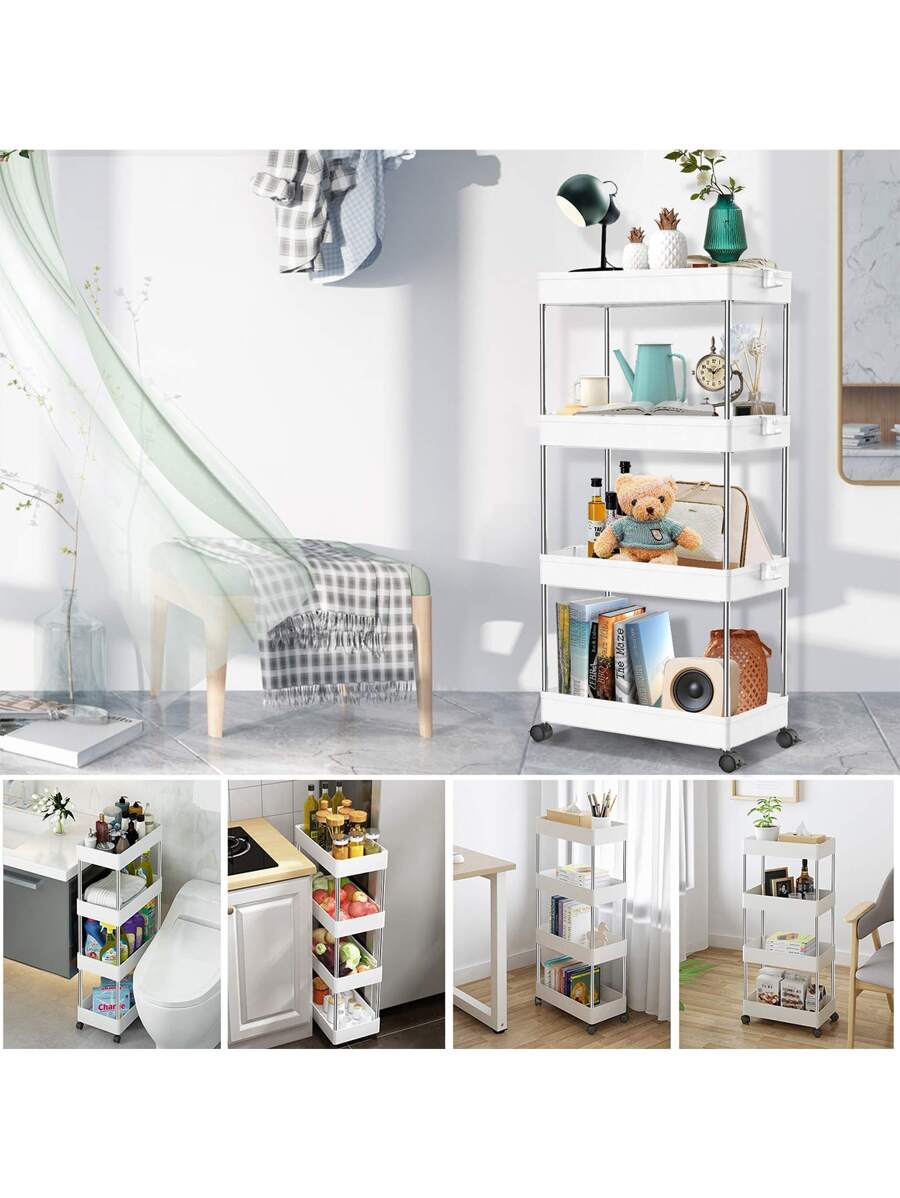 Carrito Estante Rack Organizador de 4 niveles