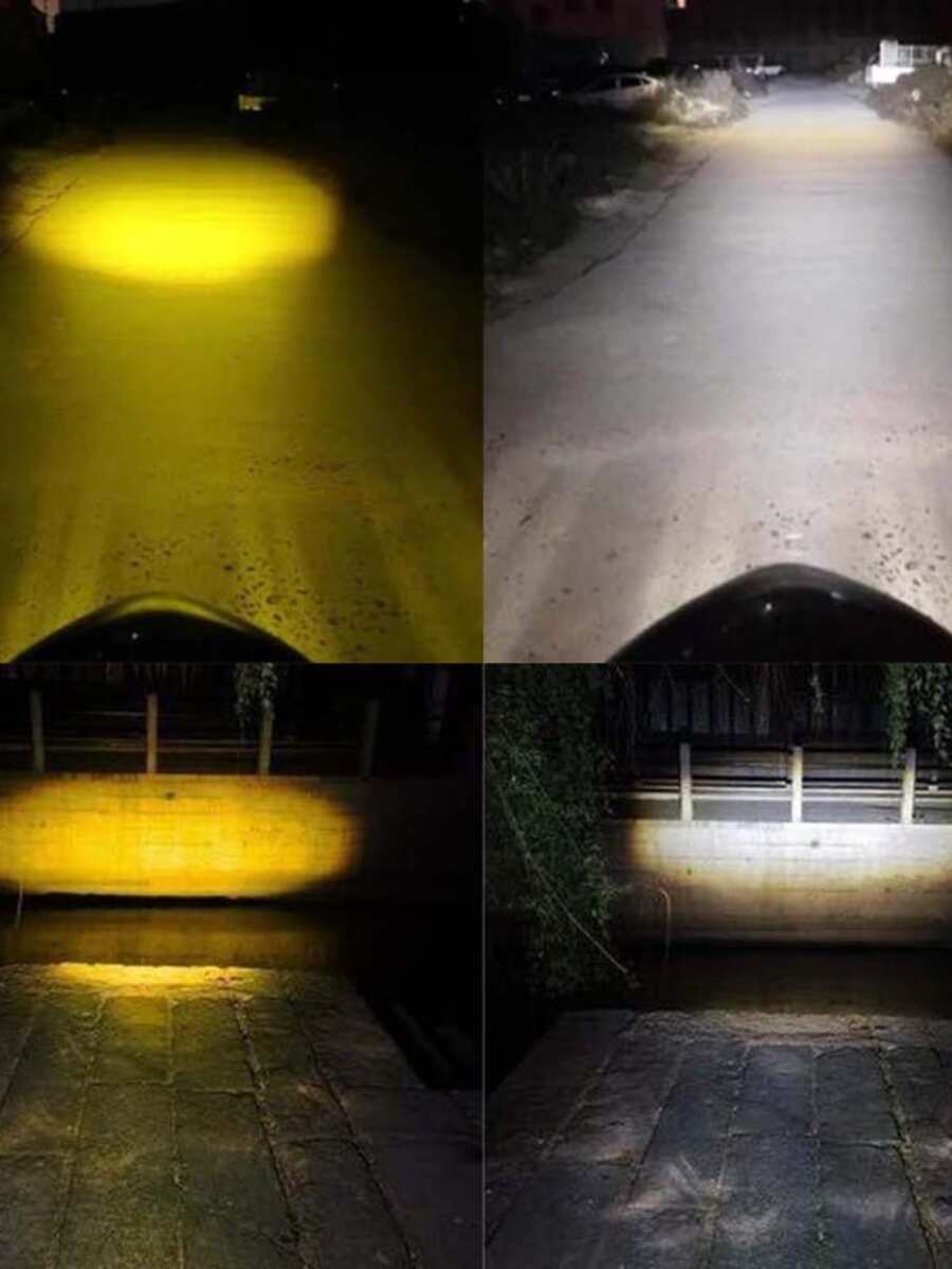 luz delantera proyector doble color alta/baja para motocicleta