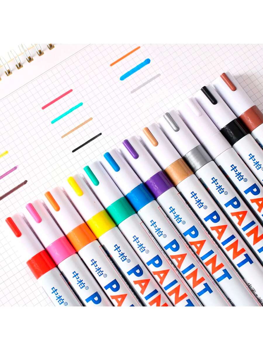 Vmingo Plumon Marcador Llantas Permanente Punta Pincel