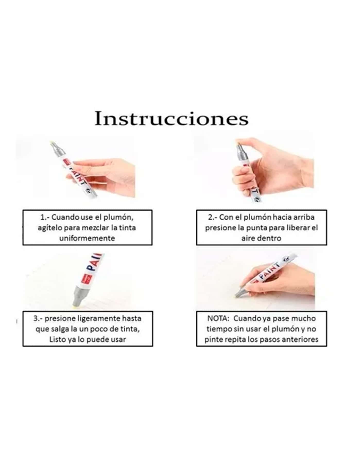 Vmingo Plumon Marcador Llantas Permanente Punta Pincel