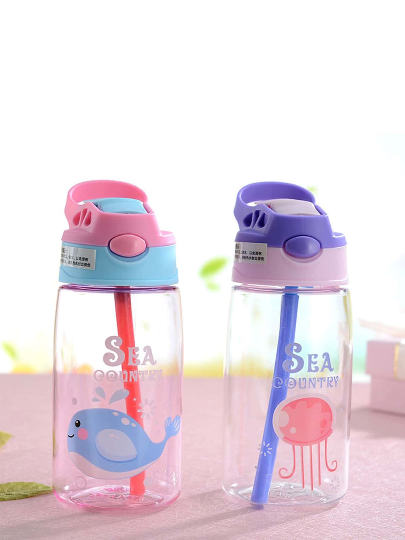 Taza con pajita para niños