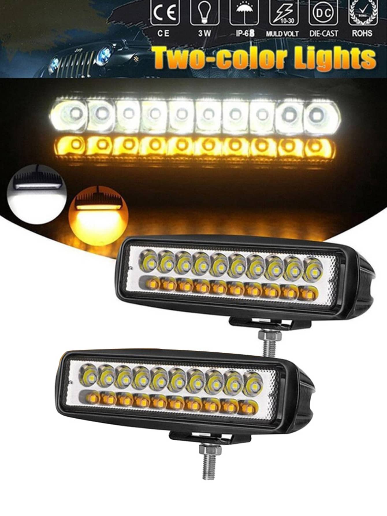 Faros Barra de 20 Led para coche moto universales