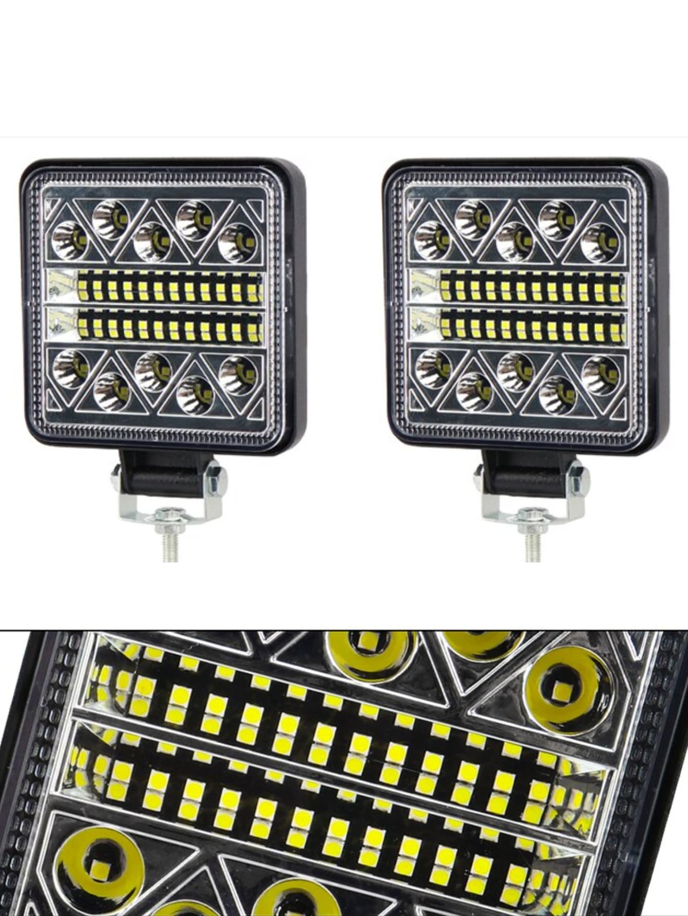 Faros 34 LED antiniebla para coche o moto universales