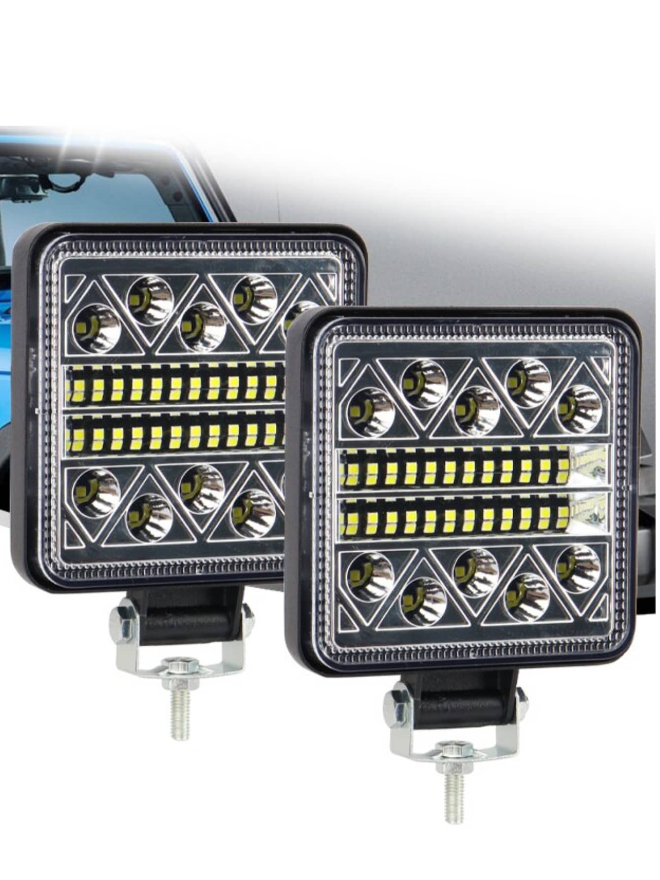 Faros 34 LED antiniebla para coche o moto universales