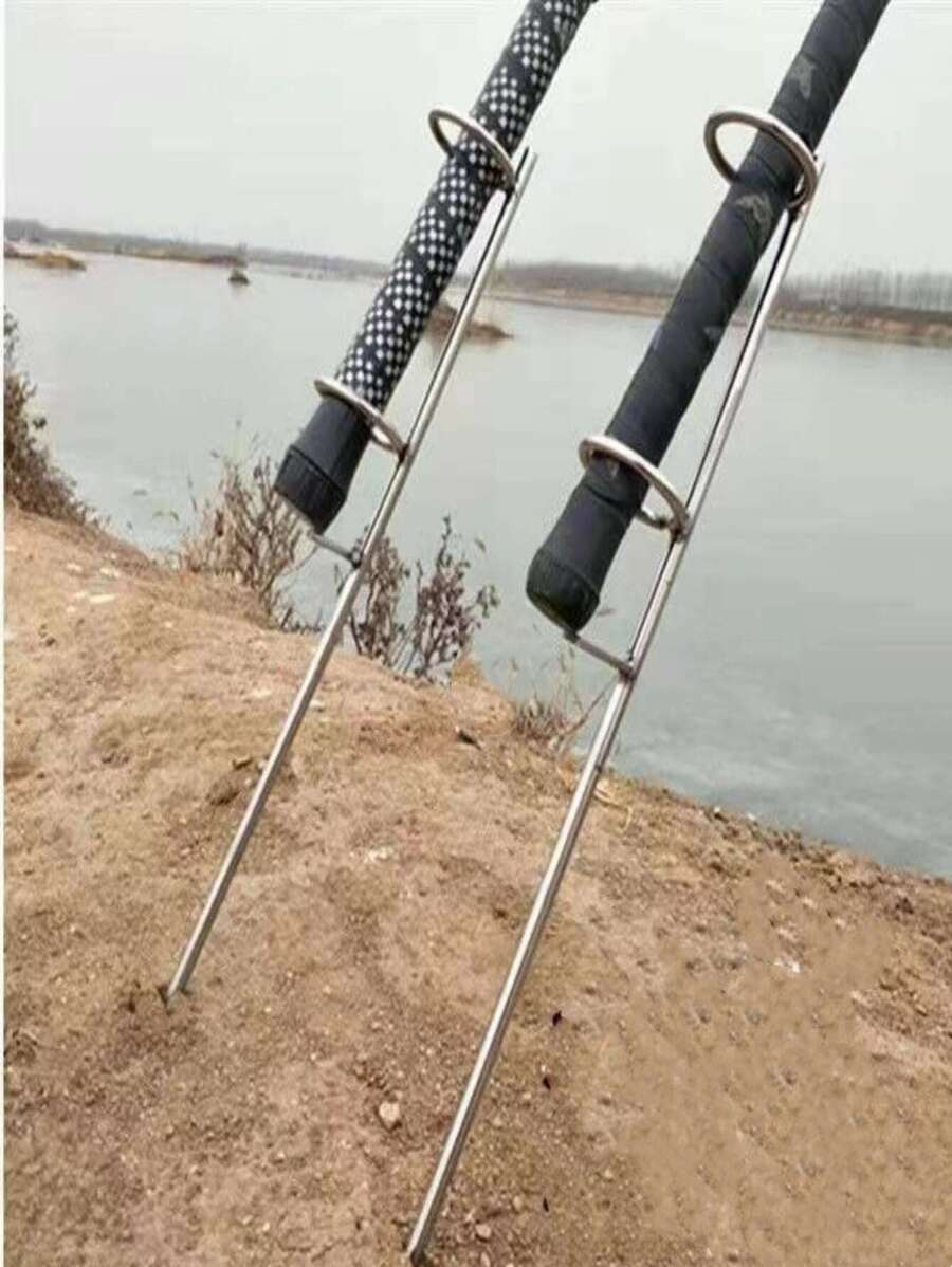 Soporte para caña de pescar redondo estable