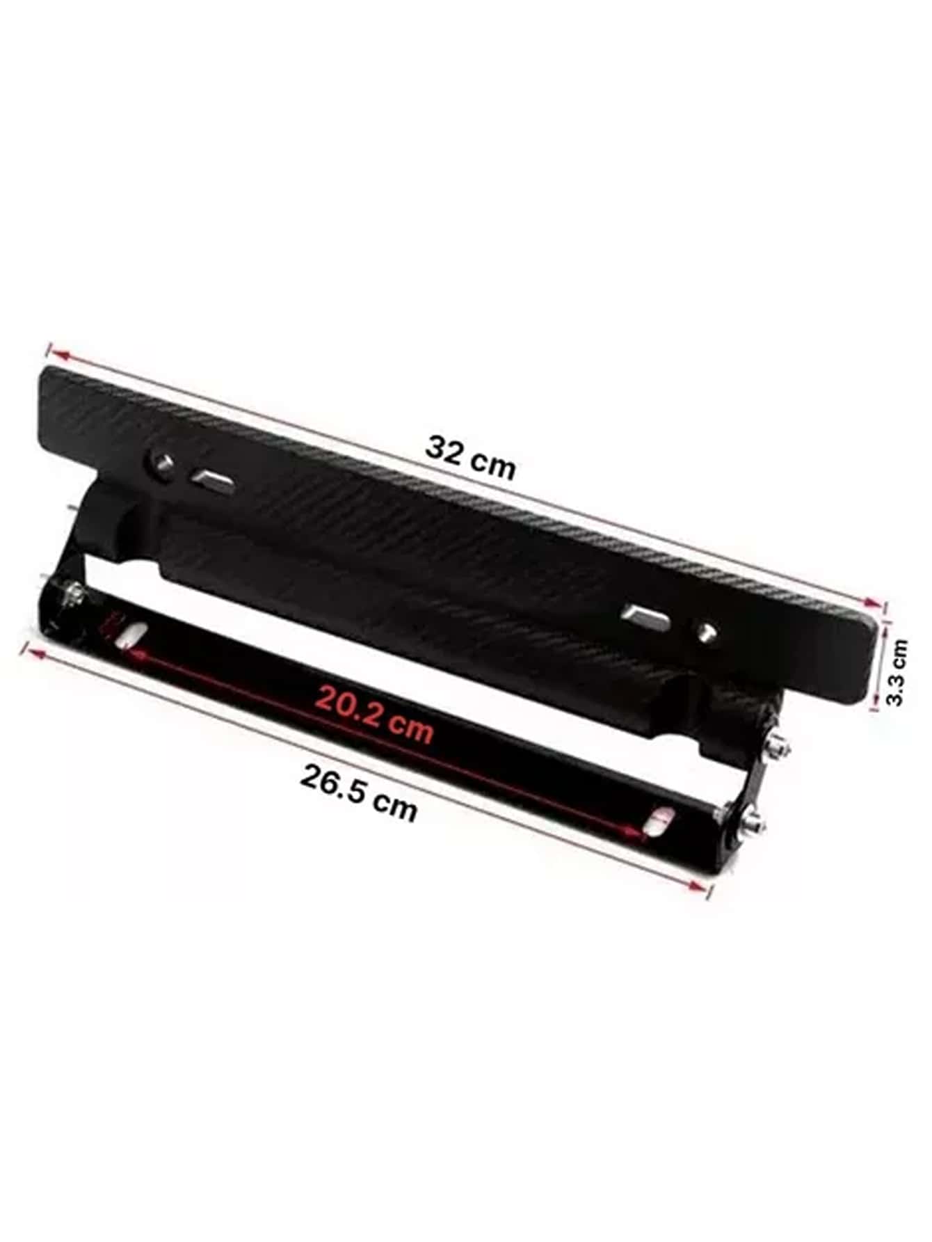 Porta Placa Universal  Doble Ajuste Posiciones Matricula Jdm